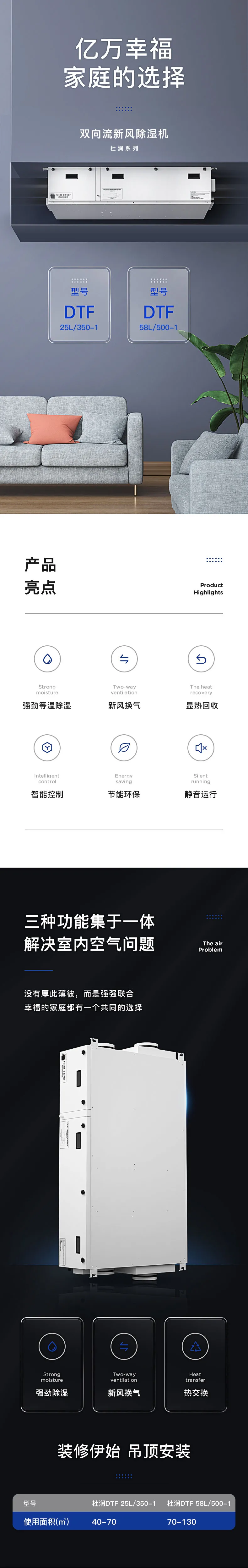 双向流新风除湿机——杜润EC系列全新上市